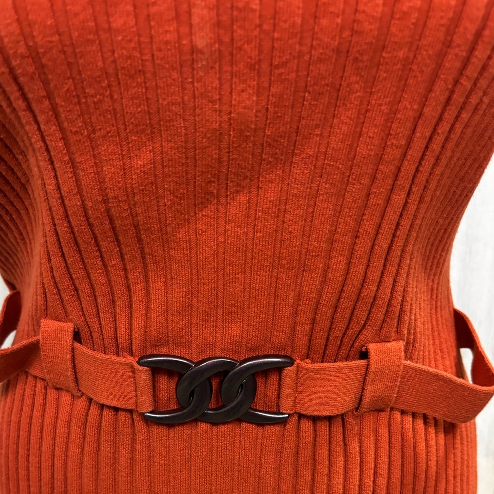 RQT‎ Rust Orange Ribbed Sweater - Picture 3 of 8